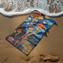 Beach Towel Summer Beach Blankets 100% Micro Fiber Breathing Comfy Blankets