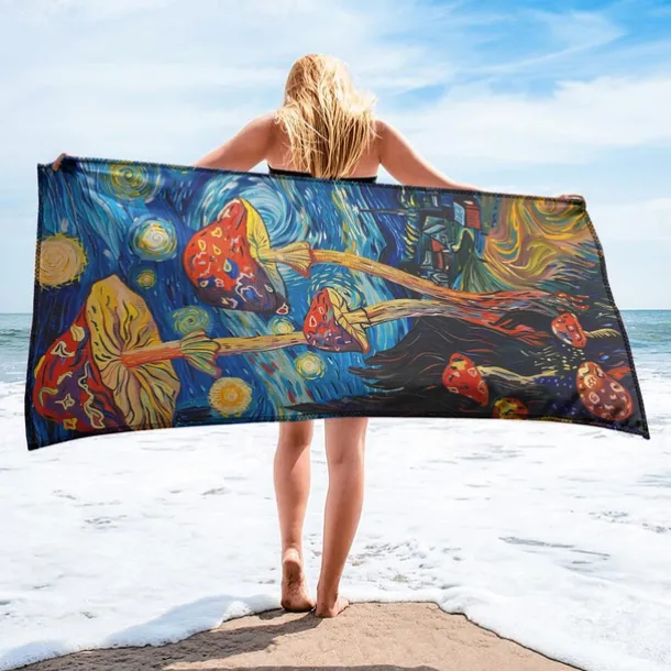 Beach Towel Summer Beach Blankets 100% Micro Fiber Breathing Comfy Blankets