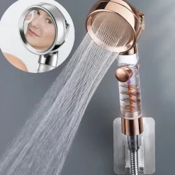 Beauty Skin Three-speed Turbo Rod Supercharged Shower Shower Head Whirlpool Bath Bath Hose Set Water Heater Shower Head Shower