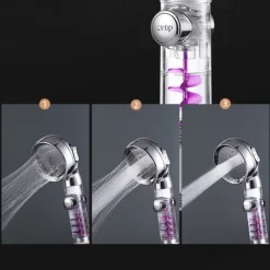Beauty Skin Three-speed Turbo Rod Supercharged Shower Shower Head Whirlpool Bath Bath Hose Set Water Heater Shower Head Shower