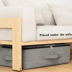 Bed Bottom Storage Bag, Clothes Quilt Storage Bag with Transparent Window, Foldable Large Capacity Wardrobe Organizer Bag