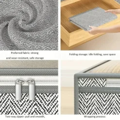 Bed Bottom Storage Bag, Visual Storage Bag, Large Capacity Storage, Moisture-proof And Dust-proof, Zipper Closed, Can Store Clothes, Pants, Quilt, Quilt, Underwear, Toys, Books, Etc