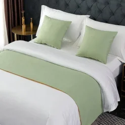 Bed Runner Bed Scarf, Decorative Bed Scarf for Home Hotel Bedspreads Scarves Protection Modern Solid Bed Runner for Foot of Bed Home Bedroom Bedding Decoration