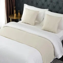 Bed Runner Bed Scarf, Decorative Bed Scarf for Home Hotel Bedspreads Scarves Protection Modern Solid Bed Runner for Foot of Bed Home Bedroom Bedding Decoration