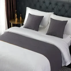 Bed Runner Bed Scarf, Decorative Bed Scarf for Home Hotel Bedspreads Scarves Protection Modern Solid Bed Runner for Foot of Bed Home Bedroom Bedding Decoration