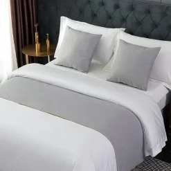 Bed Runner Bed Scarf, Decorative Bed Scarf for Home Hotel Bedspreads Scarves Protection Modern Solid Bed Runner for Foot of Bed Home Bedroom Bedding Decoration