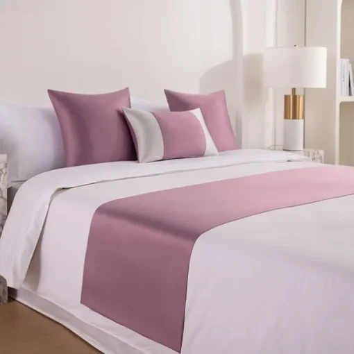 Bed Runner Bed Scarf, Jacquard Decorative Bed Scarf for Home Hotel Bedspreads Scarves Protection Modern Solid Bed Runner for Foot of Bed Home Bedroom Bedding Decoration
