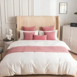 Bed Runner Bed Scarf, Velvet Decorative Bed Scarf for Home Hotel Bedspreads Scarves Protection Modern Solid Bed Runner for Foot of Bed Home Bedroom Bedding Decoration