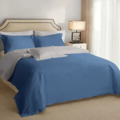 Bedding Duvet Cover Set - 1 Duvet Cover with 2/1 Pillow Shams - 3/2 Pieces Comforter Cover with Zipper Closure Sage Green Peach Puzz Red Blue Yellow White Black