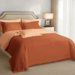 Bedding Duvet Cover Set - 1 Duvet Cover with 2/1 Pillow Shams - 3/2 Pieces Comforter Cover with Zipper Closure Sage Green Peach Puzz Red Blue Yellow White Black