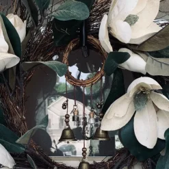 Bells for Door Knob for Protection, Witch Wind Chimes Door Hanger, Handmade Rattan Wind Chimes Witch Decor, Protection Witchcraft Home Decor-1pcs