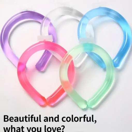 Below 28 Celsius Reusable Cooling Tube Neck Cooling Tube, Reusable Cooling Neck Sleeve, Wearable Neck Cooler Suitable For Hot Weather, Freezing Temperature Below 28 Celsius (90 Fahrenheit)