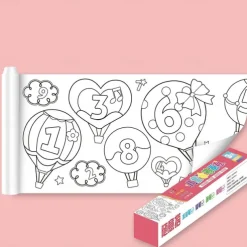 Best Christmas Gift Children's Drawing Roll Easy to Tear with Painting Partner-12 Colored Pencils 118''x118'' （300cmx300cm)