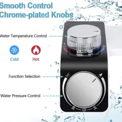 Bidet Attachment for Toilet -Self Cleaning Dual Nozzle, Non-Electric Bidet, Cold & Warm Fresh Water Bidet Sprayer With Temperature & Pressure Controls