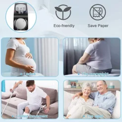 Bidet Attachment for Toilet -Self Cleaning Dual Nozzle, Non-Electric Bidet, Cold & Warm Fresh Water Bidet Sprayer With Temperature & Pressure Controls