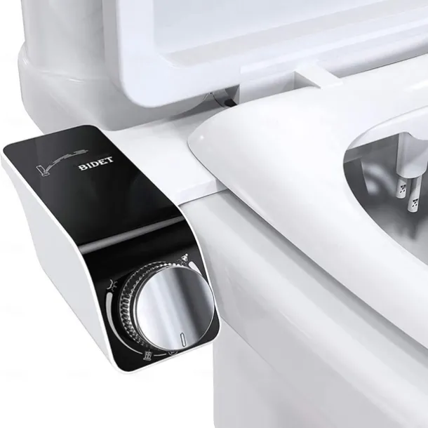 Bidet Attachment for Toilet - Self Cleaning Dual Nozzle, Non-Electric Bidet, Warm Fresh Water Bidet Sprayer With Pressure Controls