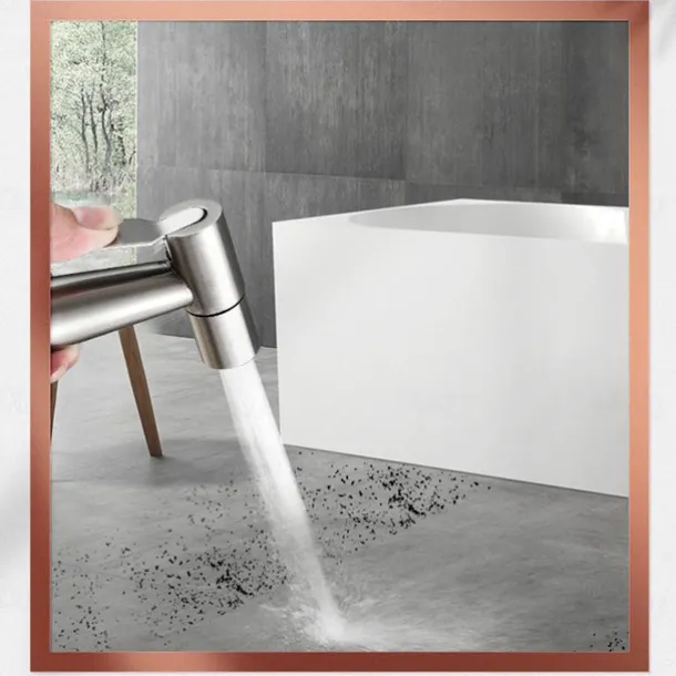 Bidet Sprayer Set No Drilling Bracket for Toilet Stainless Steel Head and Hose 1.5m/3m, Wall Mounted Handlheld Spray, Shattaf Diaper Cleaning for Personal Hygiene