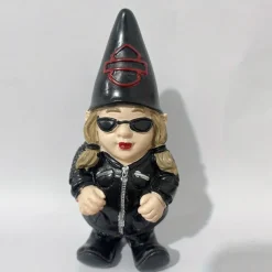Biker Polystone Themed Garden Gnome Resin Garden Ornaments Yard Decoration Crafts