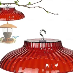 Bird Feeder Baffle, Rain Guard Bird Feeder Cone Squirrel Shield, Bird Feeder Protector, Hooked Squirrel Guard, Outdoor Squirrel Baffles for Bird Feeding Station