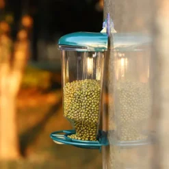 Bird Feeder For The Window Bird House With Strong Suction Cup For Hanging Guaranteed Dry Food 500ml Filling Volume