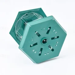 Bird Feeder, Plastic Hanging Wild Bird Feeder for Outdoor Garden Yard Patio Backyard Decoration, Hexagon Shaped with Roof