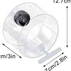 Bird Feeder with Camera, Bird Watching Camera HD 1080P Night-Version Video Camera, WiFi Hotspot Remote Connection with Mobile Phone for Outdoor Bird Watching, Capture Photos