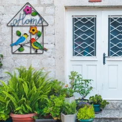 Bird Metal Wall Decor Welcome Sign, 13