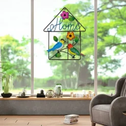 Bird Metal Wall Decor Welcome Sign, 13
