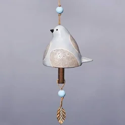 Bird Song Bell, Resin Craft Outdoor Wind Chime, Garden & Patio Hanging Decor, Home & Yard Decoration