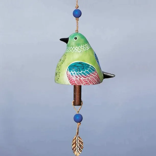 Bird Song Bell, Resin Craft Outdoor Wind Chime, Garden & Patio Hanging Decor, Home & Yard Decoration