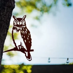 Birds Metal Garden Art Decor, Funny Metal Wall Sculptures Weatherproof Wrought Iron Art Sign Outdoor Garden Farmhouse Decor Wall Decor