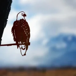 Birds Metal Garden Art Decor, Funny Metal Wall Sculptures Weatherproof Wrought Iron Art Sign Outdoor Garden Farmhouse Decor Wall Decor