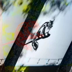 Birds Metal Garden Art Decor, Funny Metal Wall Sculptures Weatherproof Wrought Iron Art Sign Outdoor Garden Farmhouse Decor Wall Decor