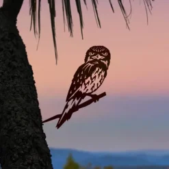 Birds Metal Garden Art Decor, Funny Metal Wall Sculptures Weatherproof Wrought Iron Art Sign Outdoor Garden Farmhouse Decor Wall Decor