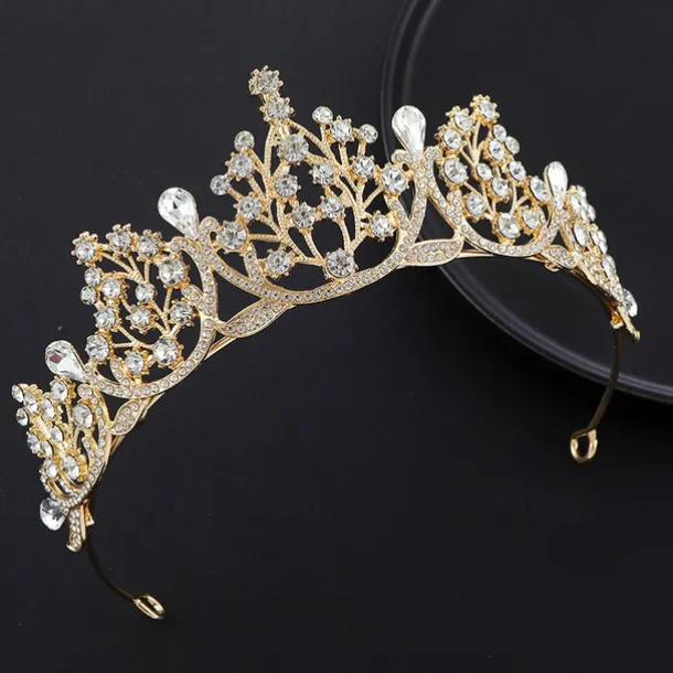 Birthday Party Crystal Rhinestones Crown for Birthday Queens and Princesses for Hair Accessories