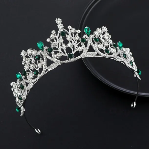 Birthday Party Crystal Rhinestones Crown for Birthday Queens and Princesses for Hair Accessories