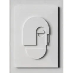 Black And White Abstract Texture 3d Geometry Art Painting On Canvas Prints Modern Minimal Wall Decor Sculptural Poster Pictures