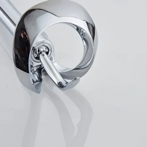 Black Bathroom Sink Mixer Faucet Waterfall Spout, Brass Basin Taps Single Handle One Hole Vessel Bathroom Tap with Hot and Cold Switch Golden Grey Chrome
