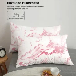 Black White Marble 3D Printed 3-Piece Set of Down Duvet Covers 100% Cotton for Hotels Bedrooms Guest Rooms Bedding Sets Comfy Sets