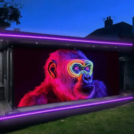 Blacklight Door Decorations Garage Door Cover Glow in the Dark Animal Dog Outdoor Banner Large Backdrop for Party Outdoor Garage Door Home Wall Decorations