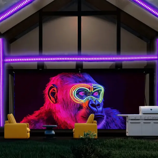 Blacklight Door Decorations Garage Door Cover Glow in the Dark Animal Dog Outdoor Banner Large Backdrop for Party Outdoor Garage Door Home Wall Decorations