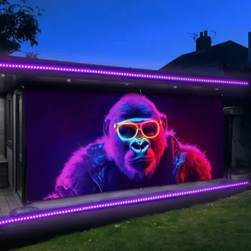 Blacklight Door Decorations Garage Door Cover Glow in the Dark Animal Dog Outdoor Banner Large Backdrop for Party Outdoor Garage Door Home Wall Decorations
