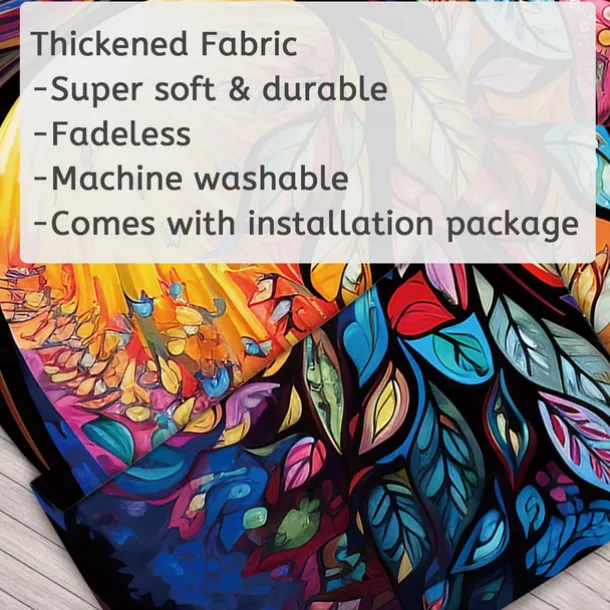 Blacklight Tapestry UV Reactive Glow in the Dark Glow Party Neon Butterflies Forest Trippy Misty Hanging Tapestry Wall Art Mural for Living Room Bedroom