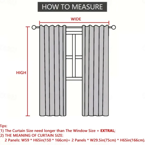 Blackout Curtain Drapes Farmhouse Grommet/Eyelet Barn Wood Door Curtain Panels For Living Room Bedroom Door Kitchen Window Treatments Thermal Insulated Room Darkening
