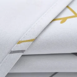 Blackout Curtain Drapes Leaf Printed,1 Panel Grommet Thermal Insulated Room Darkening Curtains for Bedroom and Living Room