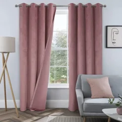 Blackout Curtain Drapes Velvet Farmhouse Grommet/Eyelet IKEA Series Curtain Panels For Living Room Bedroom Door Kitchen Window Treatments Thermal Insulated Room Darkening