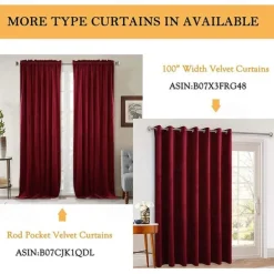 Blackout Curtain Drapes Velvet Farmhouse Grommet/Eyelet IKEA Series Curtain Panels For Living Room Bedroom Door Kitchen Window Treatments Thermal Insulated Room Darkening