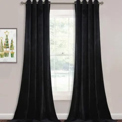 Blackout Curtain Drapes Velvet Farmhouse Grommet/Eyelet IKEA Series Curtain Panels For Living Room Bedroom Door Kitchen Window Treatments Thermal Insulated Room Darkening