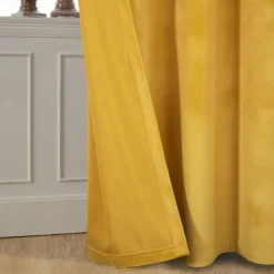 Blackout Curtain Drapes Velvet Farmhouse Grommet/Eyelet IKEA Series Curtain Panels For Living Room Bedroom Door Kitchen Window Treatments Thermal Insulated Room Darkening