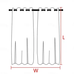 Blackout Curtains, Curtains for Bedroom Living Room Thermal Insulated Curtains, Window Treatments Patterned Drapes Panels